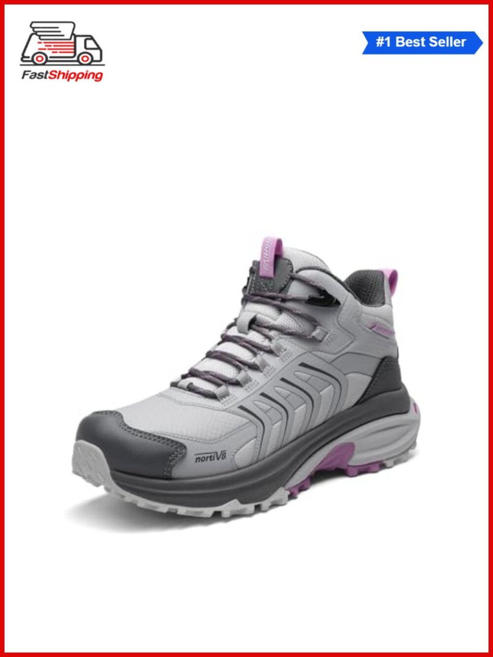 ✨ NORTIV 8 Women's Waterproof Hiking Boots Lightweight Ankle Trail Boots